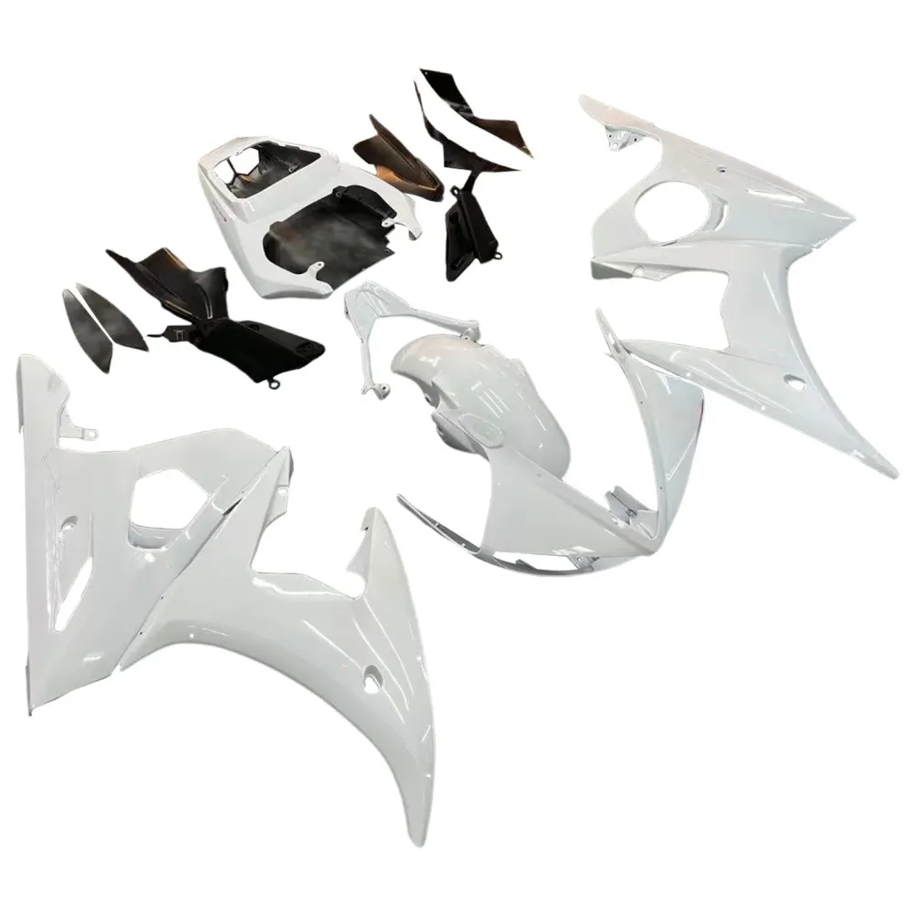 2003-2004 Yamaha R6 & 2006-2009 YZF R6S Kåpa Vit Kit Amotopart