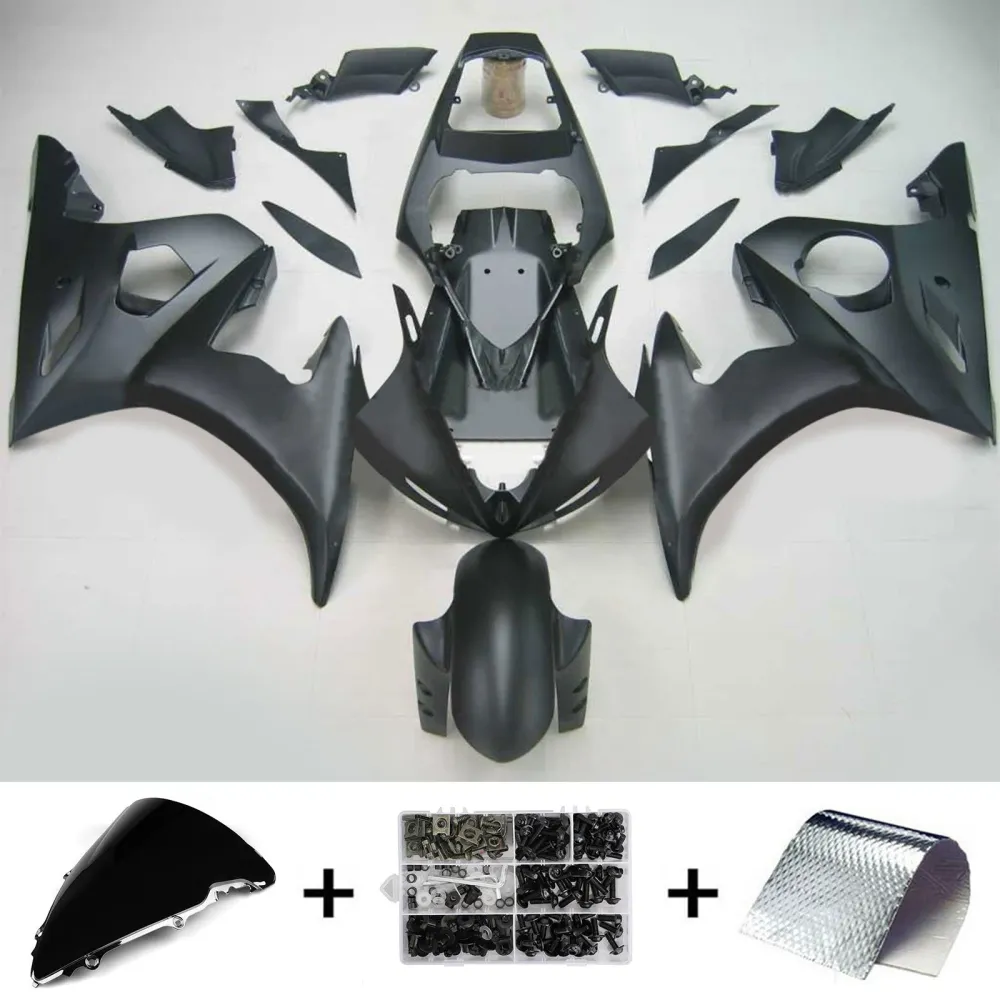 2003-2004 YAMAHA YZF 600 R6 2006-2009 R6S AMOTOPART INJEKTION FAIRING KUNDBODY PLAX ABS #124