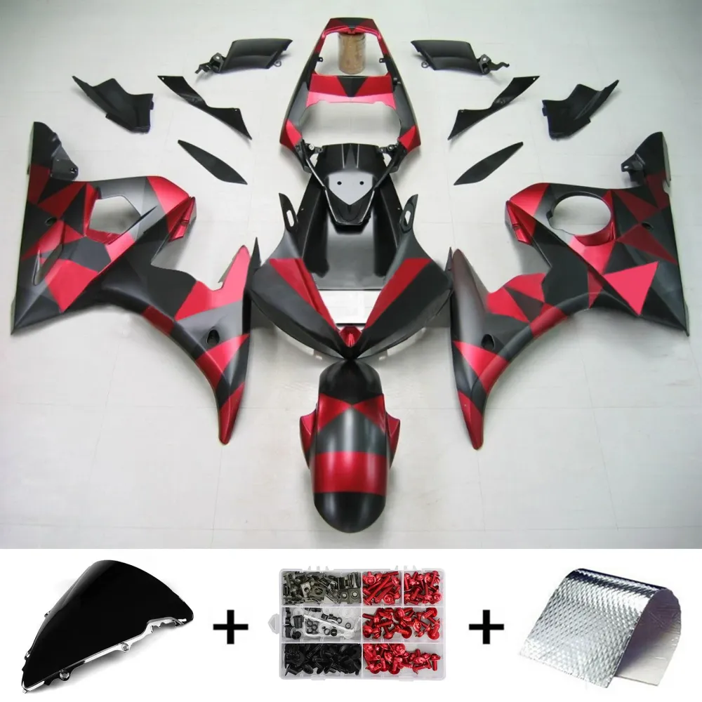 2003-2004 YAMAHA YZF 600 R6 2006-2009 R6S Injection Fairing Kit Bodywork Plastic ABS #157 Amotopart