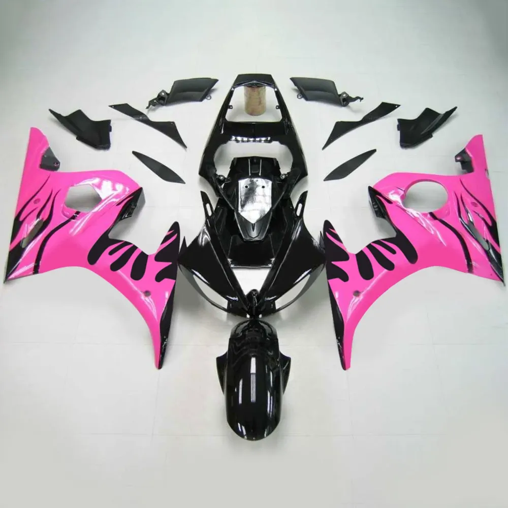 2003-2004 YAMAHA YZF 600 R6 2006-2009 YAMAHA R6S AMotopart Injection Fairing Kroppsverk Plastic ABS #133