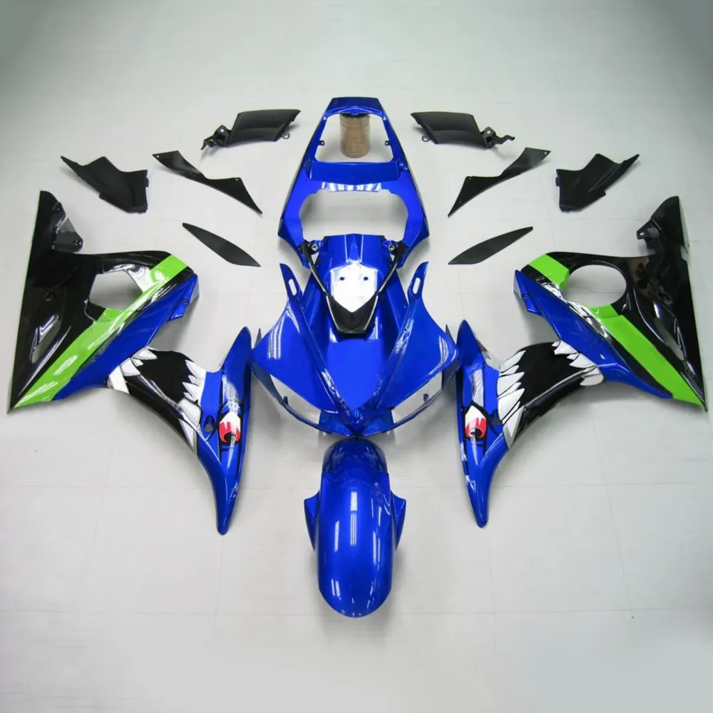 2003-2004 YAMAHA YZF 600 R6/2006-2009 R6S Injektionssats Kropp Kroppsverk Plastic ABS #150 Amotopart
