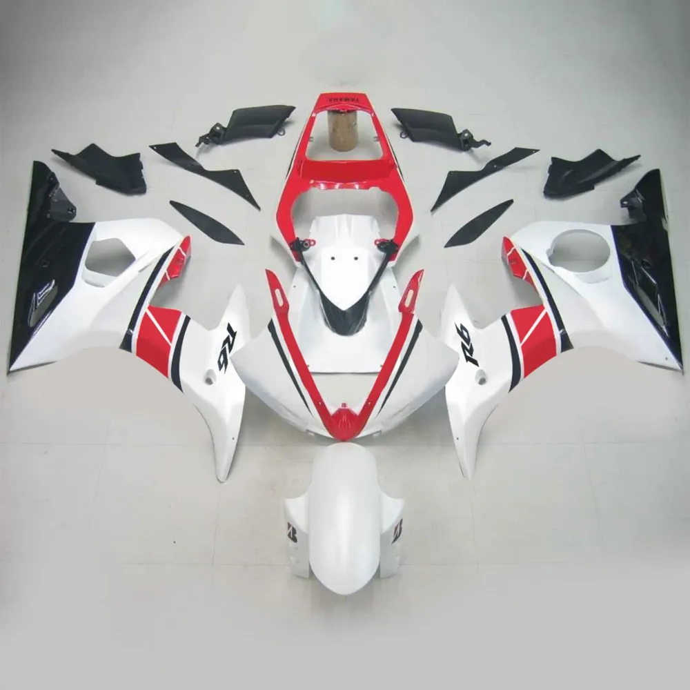 2005 Yamaha YZF 600 R6 Injektion Fairing Kit Bodywork Plastic ABS #131 Amotopart