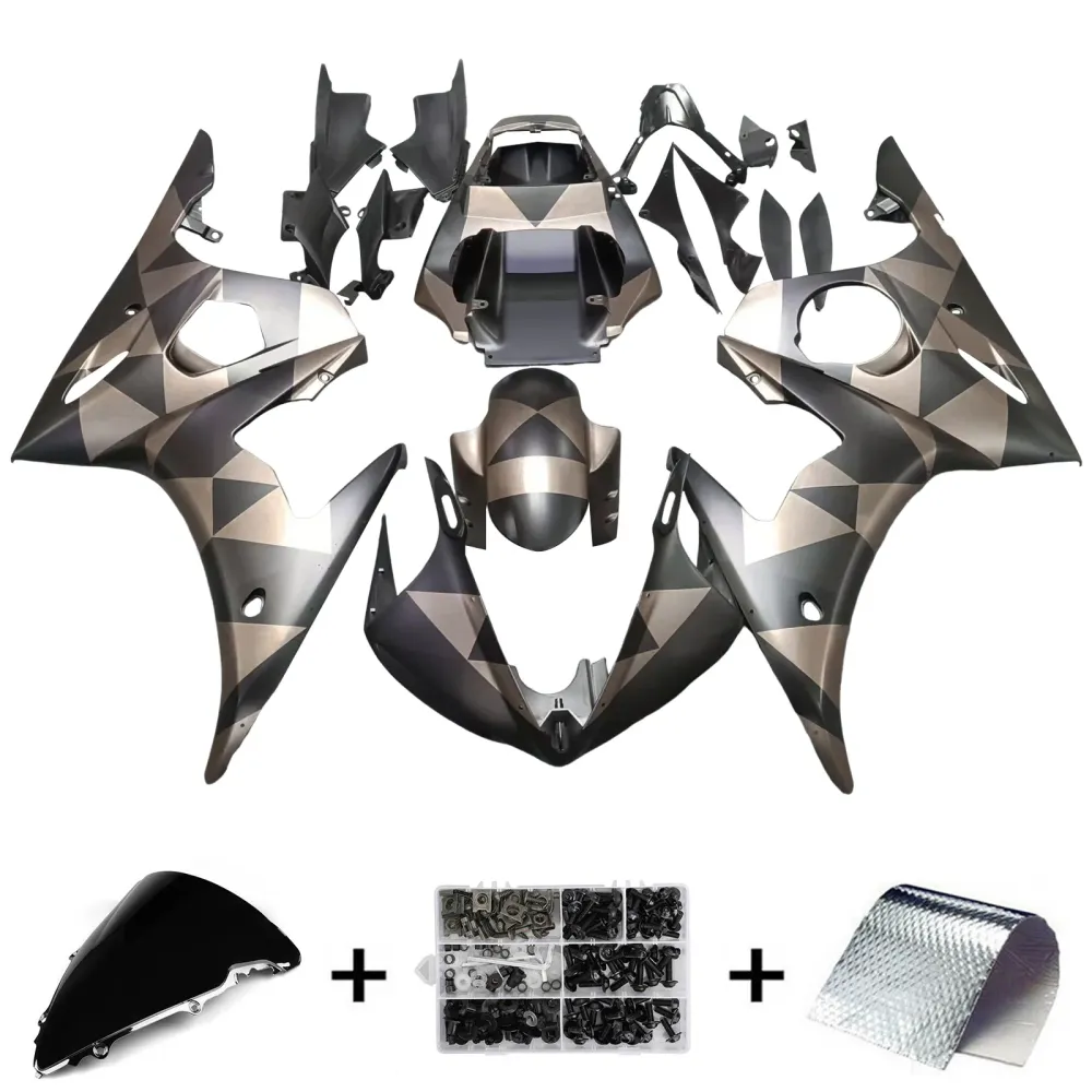 2005 Yamaha YZF 600 R6 Injektion Fairing Kit Bodywork Plastic ABS #144 Amotopart