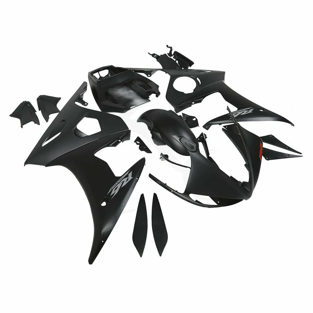 2005 Yamaha YZF R6 Injektion Målad Fairing Body Work Kit #23 Amotopart