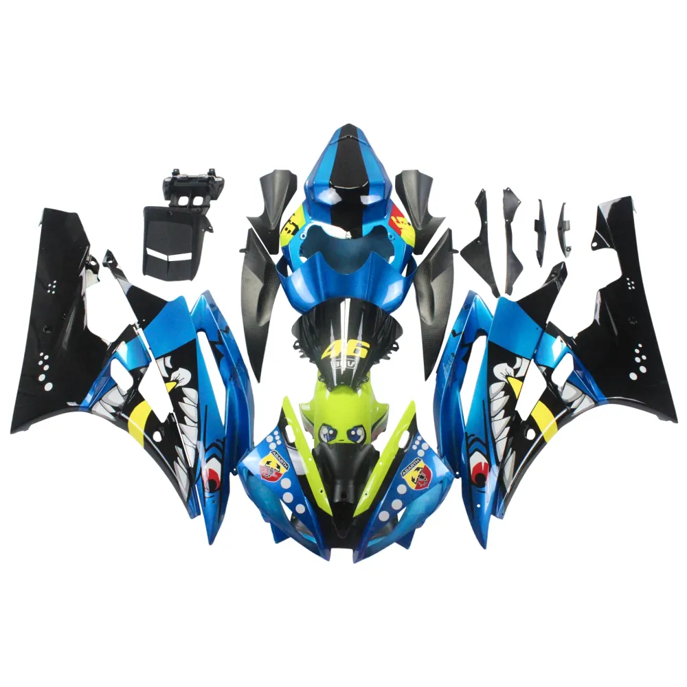 2006-2007 YAMAHA YZF 600 R6 AMOTOPART INJECTION FAIRING KIT BOODYWORK PLAX ABS #138