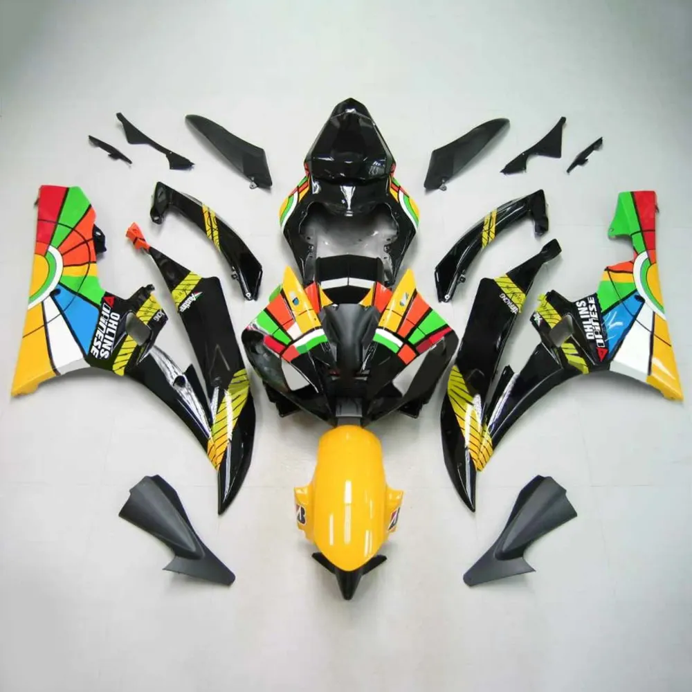 2006-2007 YAMAHA YZF 600 R6 AMOTOPART INJEKTION FAIRING KIT BOODYWORK PLAX ABS #127
