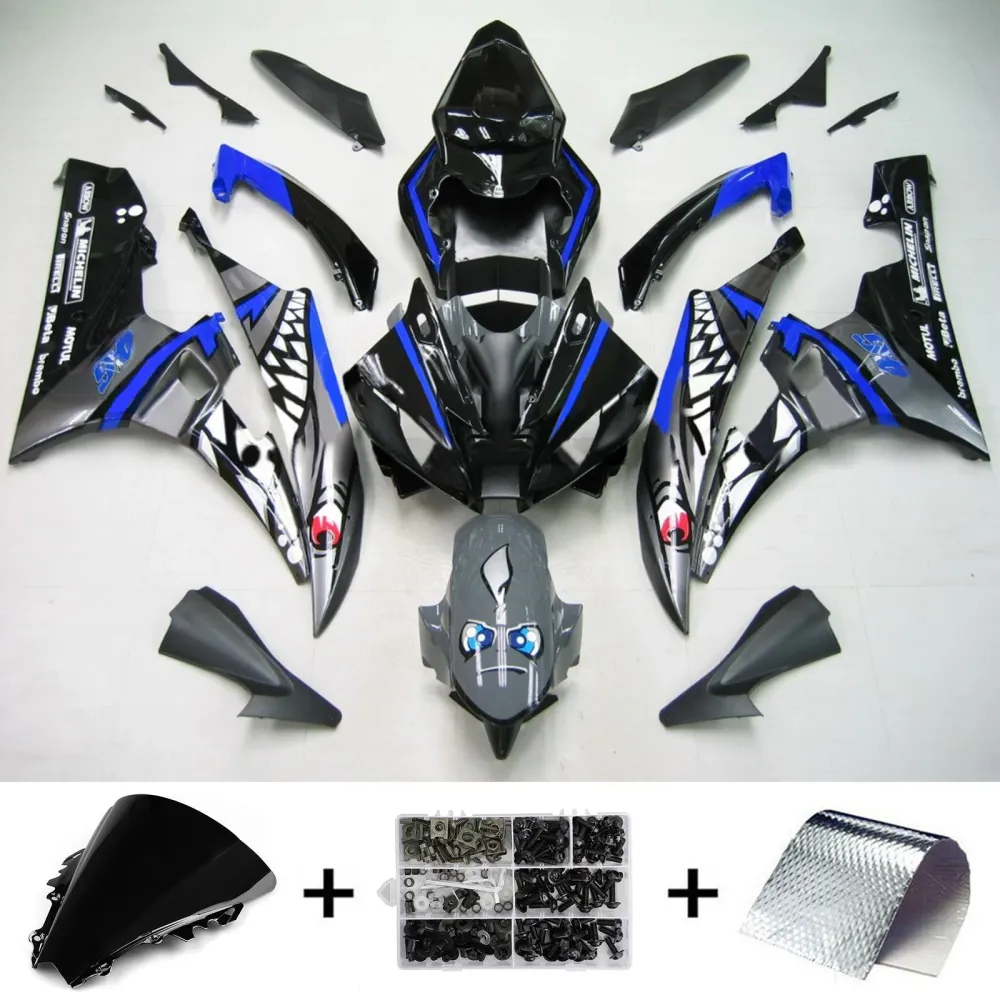 2006-2007 YAMAHA YZF 600 R6 AMOTOPART INJEKTION FAIRING KIT BOODYWORK ABS #136