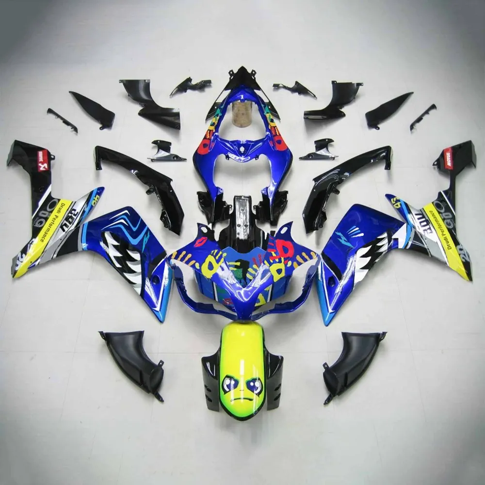 2007-2008 YAMAHA YZF 1000 R1 injektionsmässa kit Bodywork Plastic ABS #122 Amotopart