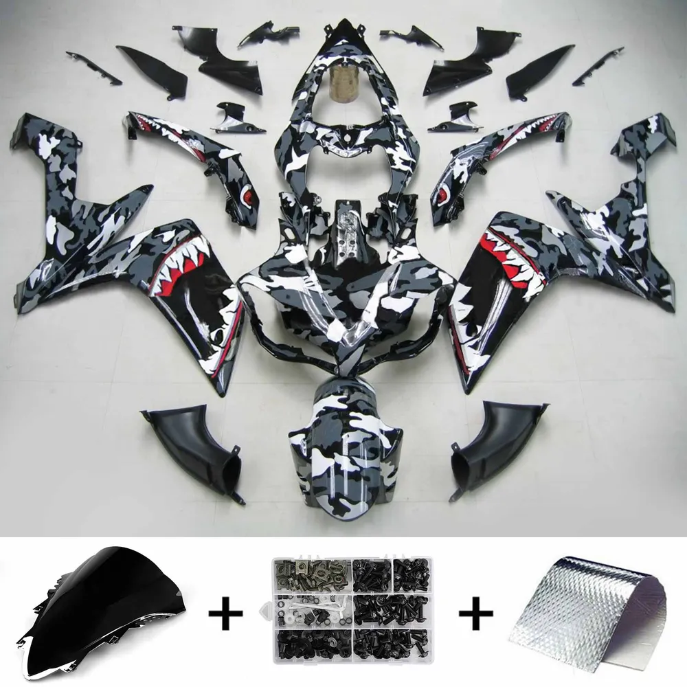 2007-2008 YAMAHA YZF 1000 R1 injektionsmässa kit Bodywork Plastic ABS #121 Amotopart