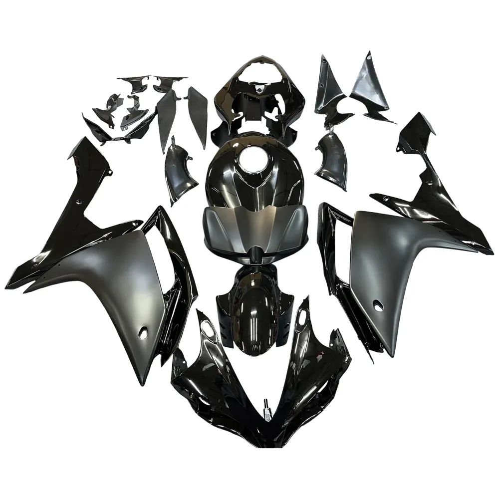2007-2008 YAMAHA YZF R1 FAIRING GLOSS MATT Black Kit Amotopart