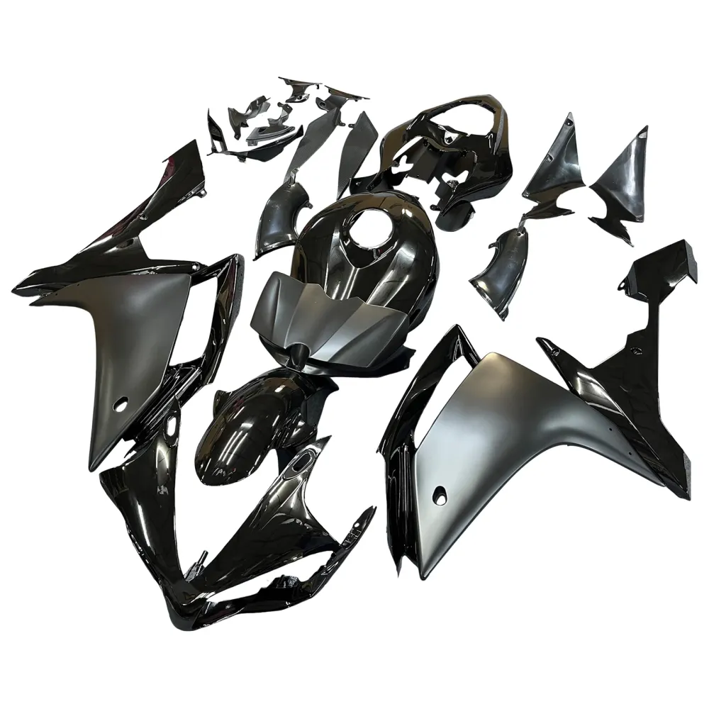 2007-2008 YAMAHA YZF R1 FAIRING GLOSS MATT Black Kit Amotopart