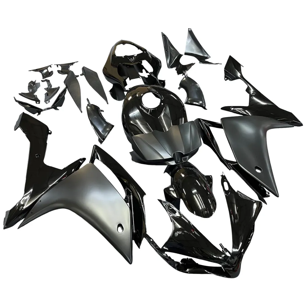 2007-2008 YAMAHA YZF R1 FAIRING GLOSS MATT Black Kit Amotopart