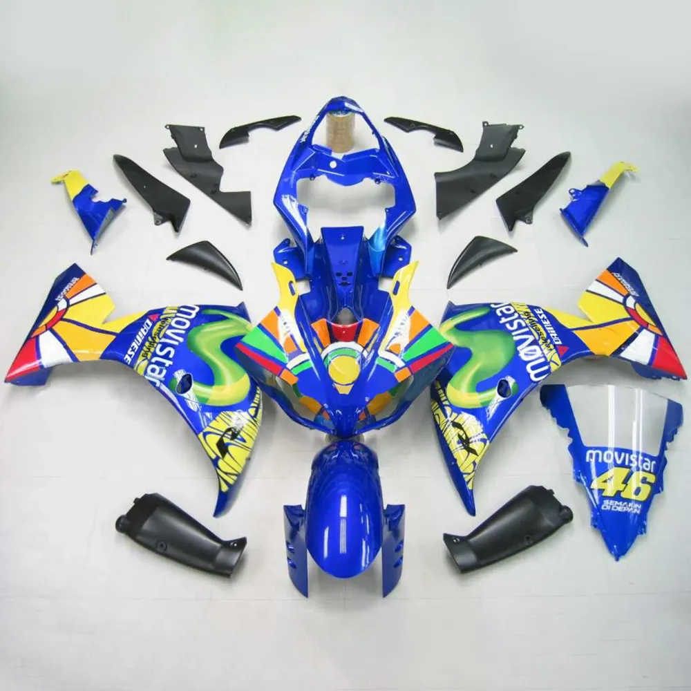 2009-2011 YAMAHA YZF 1000 R1 Injektion Fairing Kit Bodywork Plastic ABS #110 Amotopart