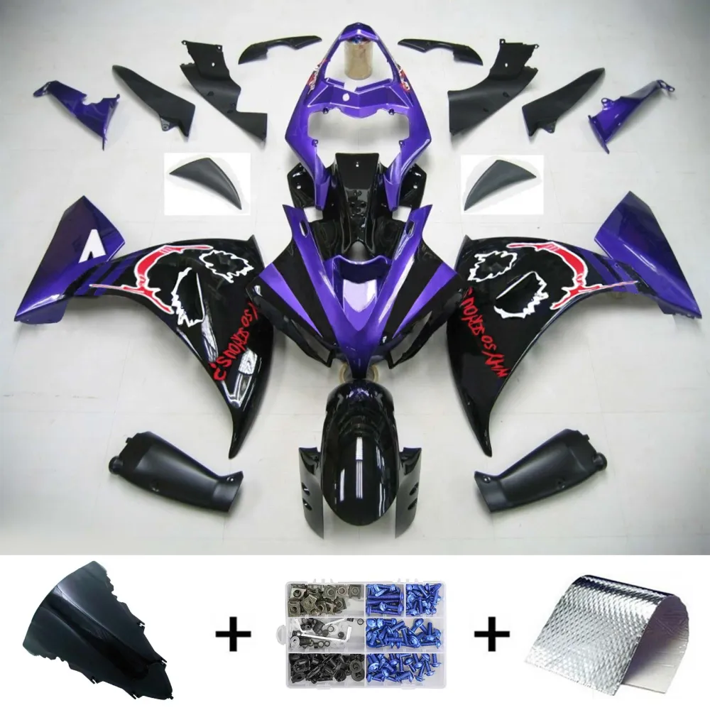 2009-2011 YAMAHA YZF 1000 R1 Injektion Fairing Kit Bodywork Plastic ABS #123 Amotopart