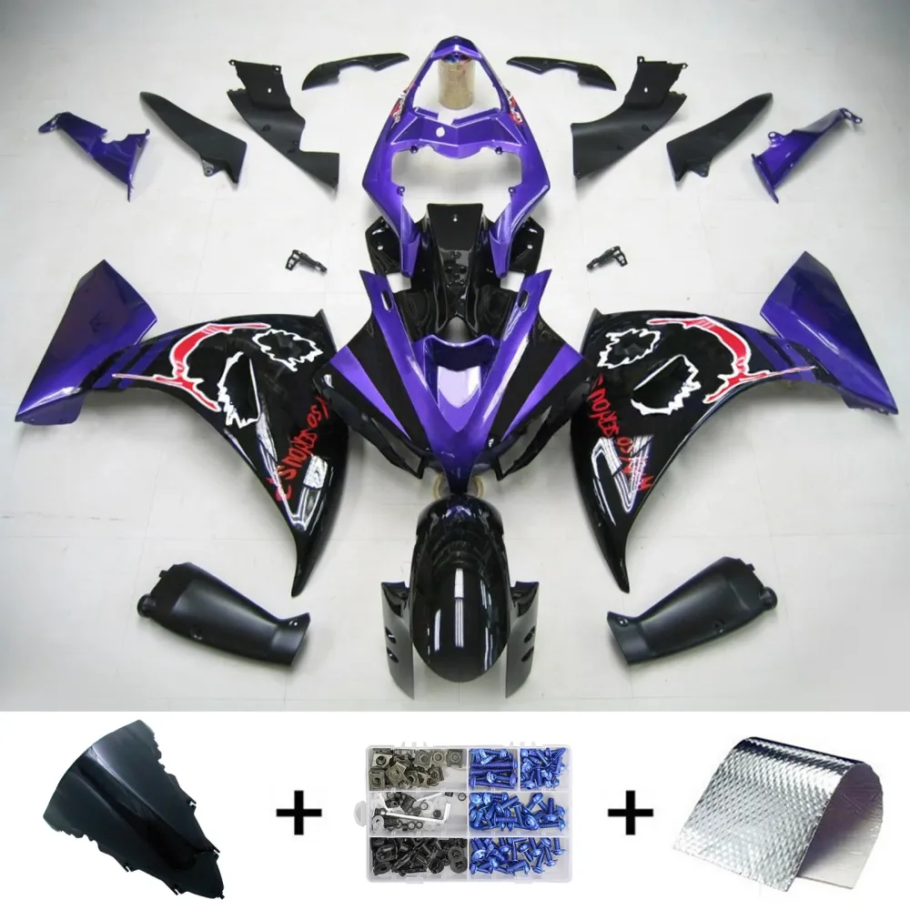 2012-2014 YAMAHA YZF 1000 R1 AMotopart Injection Fairing Kit Bodywork Plastic ABS #137