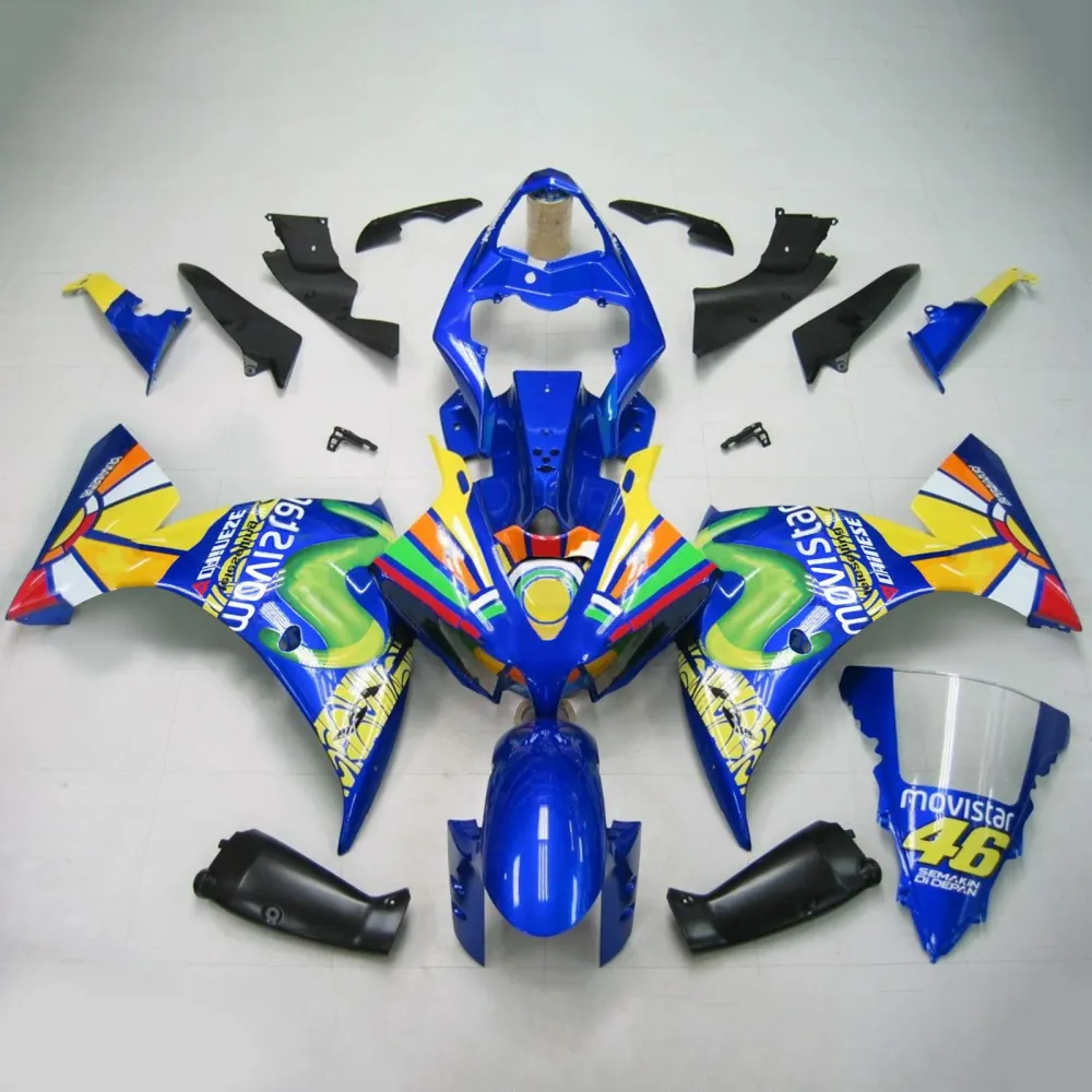 2012-2014 YAMAHA YZF 1000 R1 injektionsmässa kit Bodywork Plastic ABS #121 Amotopart