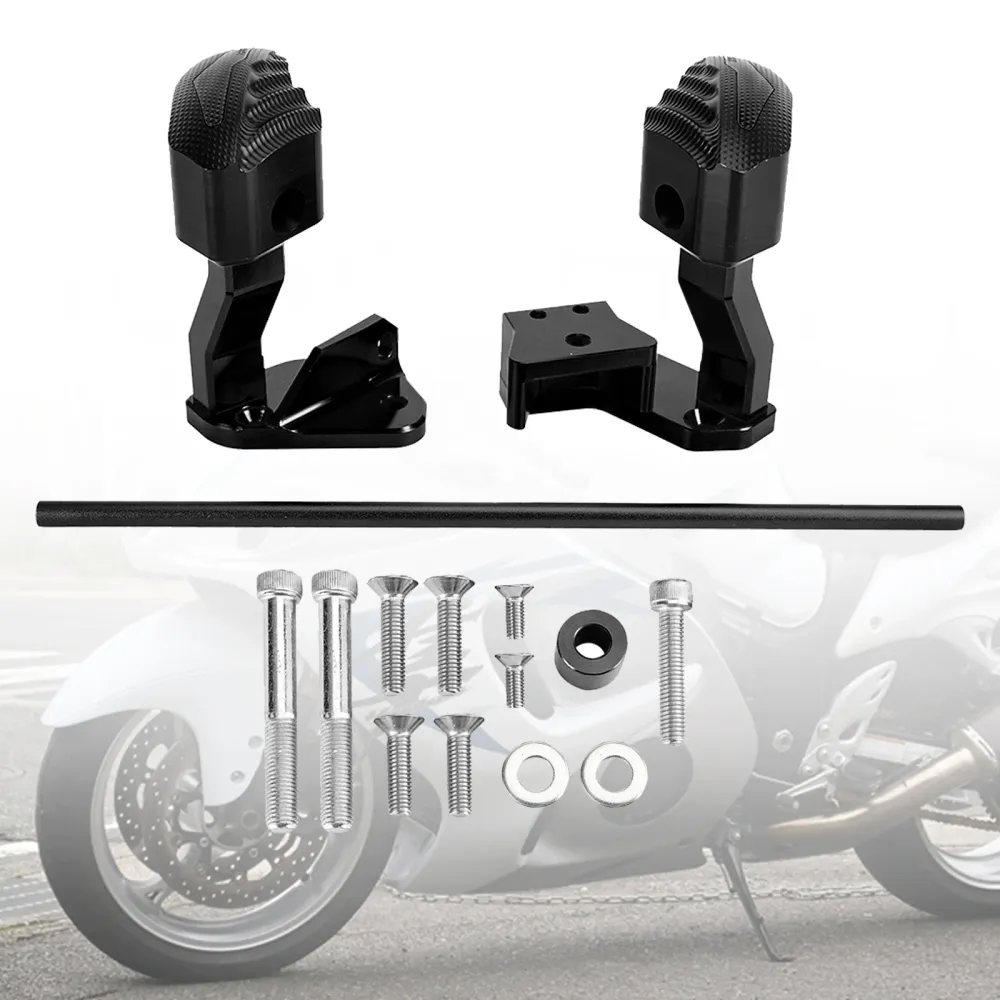 Protector Engine Crash Bunds Pad Slider Black för Suzuki GSXR1300 Hayabusa 21-23 Amotopart