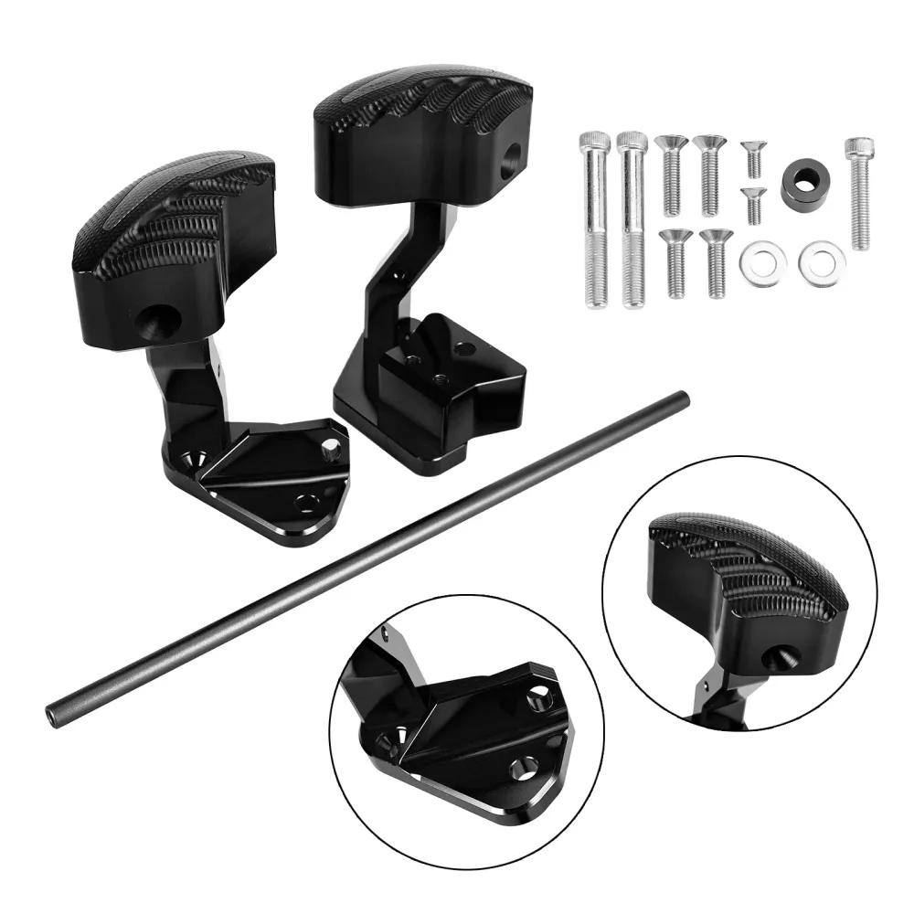 Protector Engine Crash Bunds Pad Slider Black för Suzuki GSXR1300 Hayabusa 21-23 Amotopart