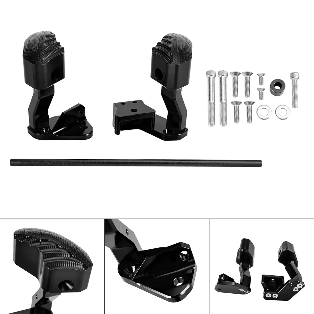 Protector Engine Crash Bunds Pad Slider Black för Suzuki GSXR1300 Hayabusa 21-23 Amotopart