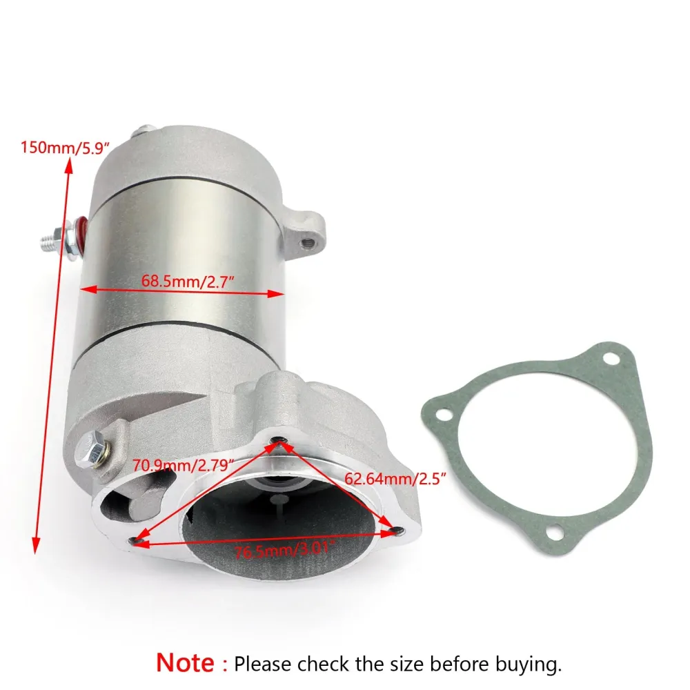 ATV Starter Motor Drive för Polaris Trail Blazer 250 400 244 CC 3085393 3084403 Generisk