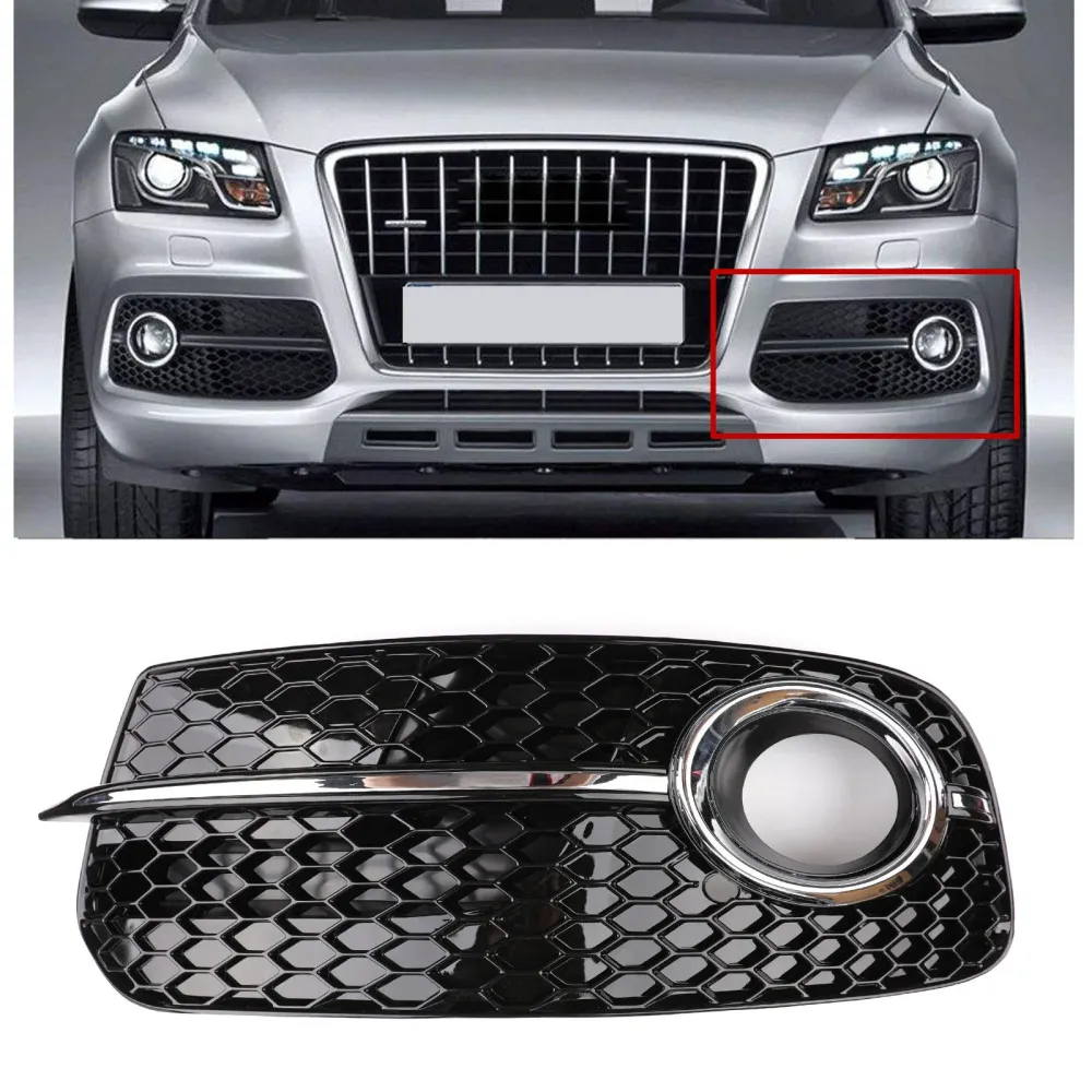 Audi Q5 2013-2016 Främre stötfångare Dimljusgaller 1PC L/R Passar inte SQ5 & SLINE