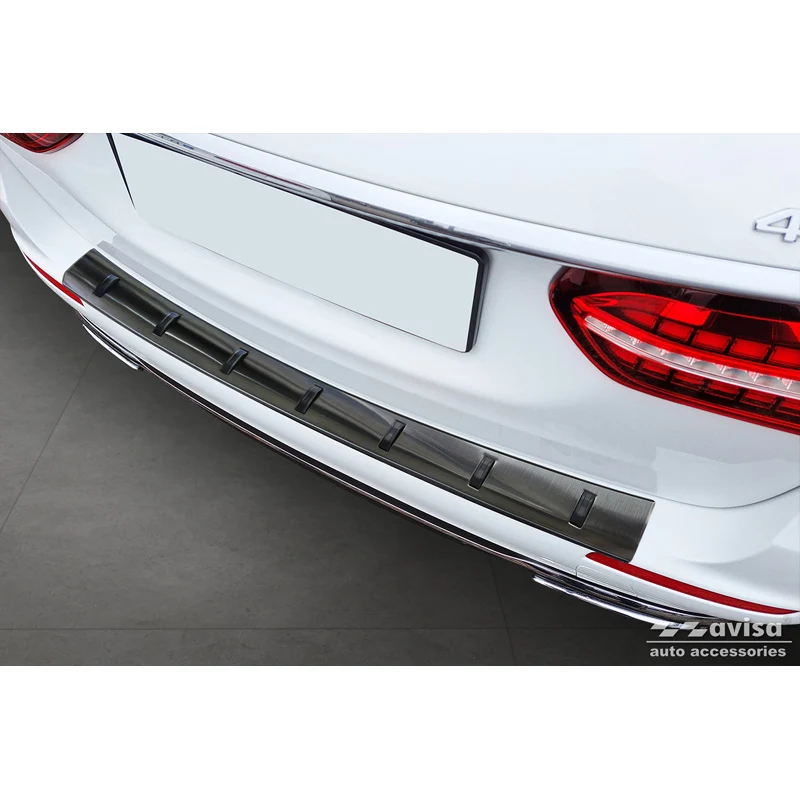 Avisa, Bagkofangerbeskytter, Sort Rustfrit Stål, Passer til Mercedes E-Class Estate S213 (2016-2023), 'Strong Edition'