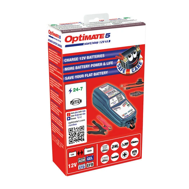 Batteriladdare TecMate Optimate 5 12V Start-Stop & Deep Cycle