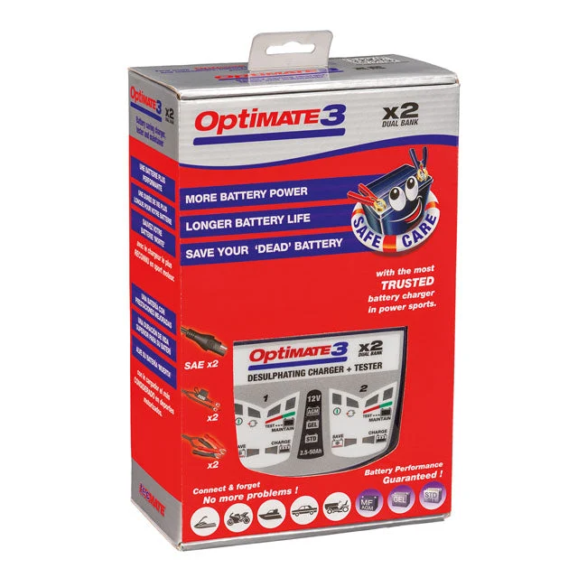 Batteriladdare TecMate Optimate 3 x 2-bank 12V