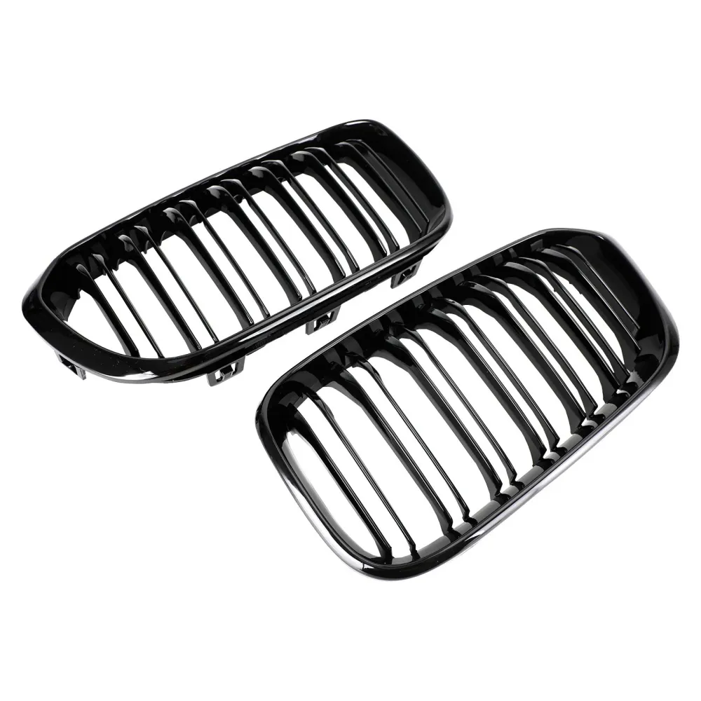 BMW 1-serie 2015-2017 F20 F21 Glanssvart dubbelfront njurgrill