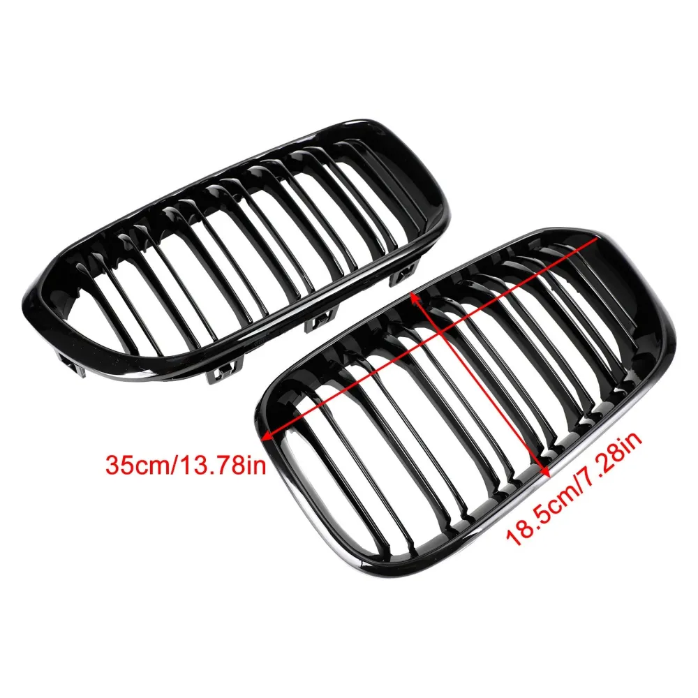 BMW 1-serie 2015-2017 F20 F21 Glanssvart dubbelfront njurgrill