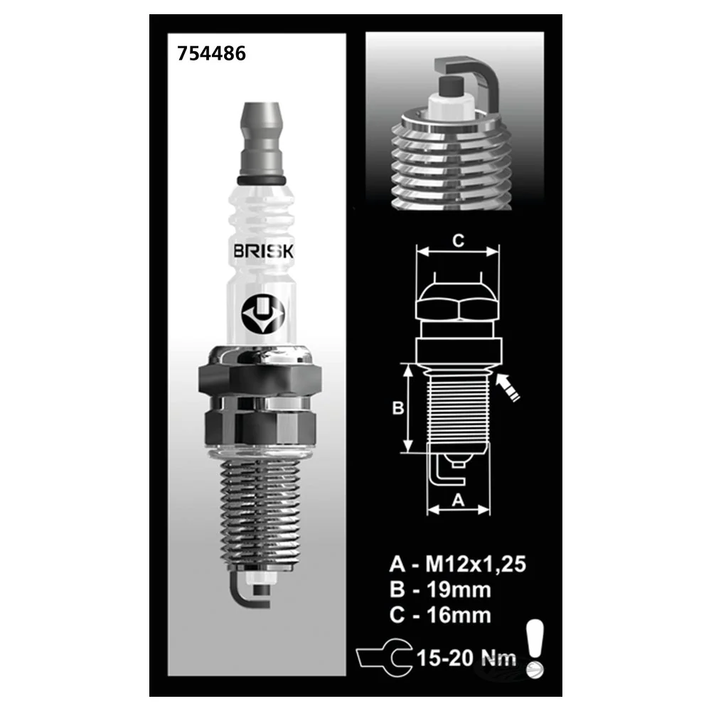 Brisk B12S Silver Series Tändstift
