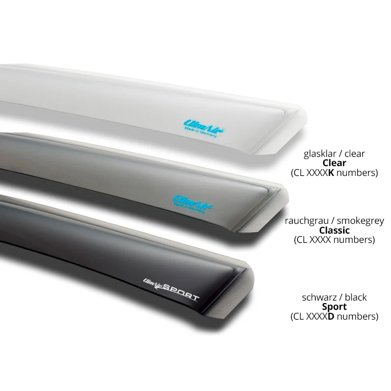 ClimAir, Vindavvisare för framdörrar, Mörk, passar Hyundai ix20 5 dörrar 2010-