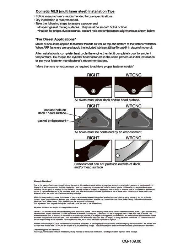 Cometic Gasket GM LS Gen-3/4 SB V8 .063in DST Cyl. Head Gasket - 4.100in Bore - 1/2in Studs