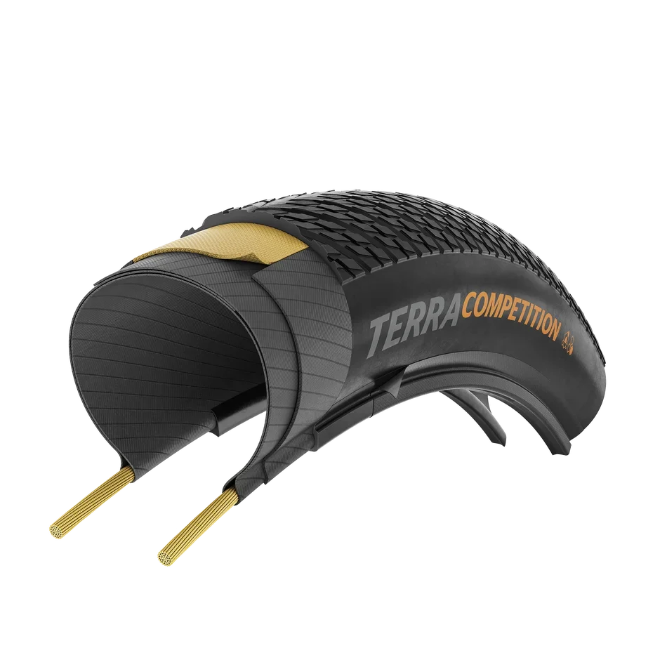 CONTINENTAL TERRA COMPETITION RACE RAPID 700x35c Tubeless Ready Svart däck
