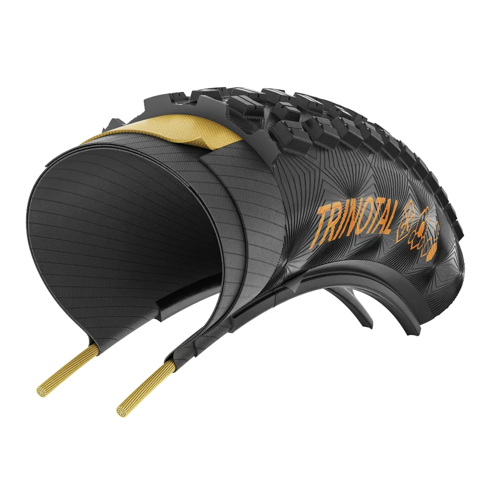CONTINENTAL TRINOTAL Trail Grip 29x2.40 Tubeless Ready Soft Brown-däck