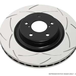 DBA 08-15 Mitsubishi EVO X Street T2 Slotted Front Brake Rotor