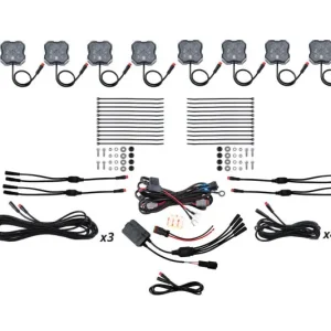 Diode Dynamics Stage Series RGBW LED Rock Light Kit (8-pack)
