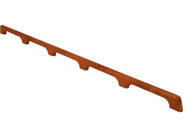 Eude, Ledstång 5-ögla, Teak (1 st)
