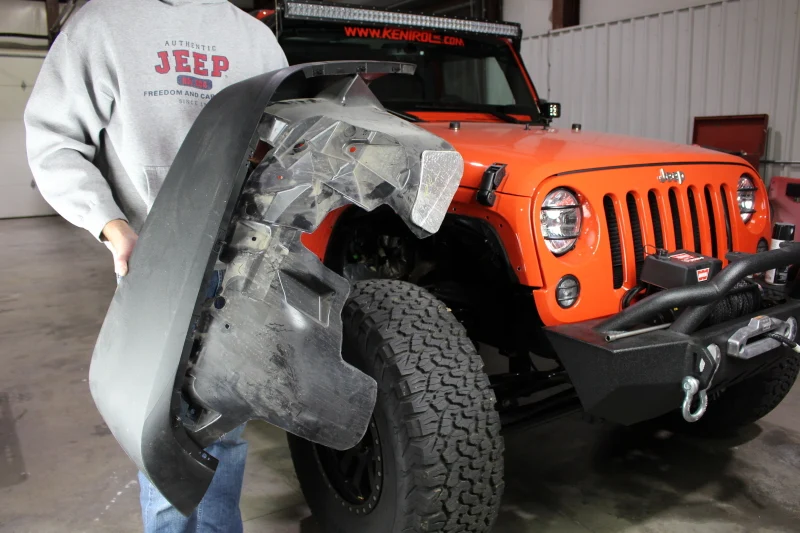 Fishbone Offroad 07-18 Jeep Wrangler Front/Rear Tube Fenders - Aluminum Blk Txtrd Pwdrcoat(Set 4)