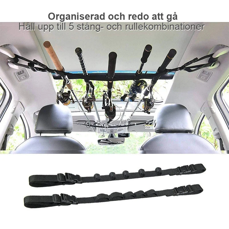 Fordonsfiskespöhållare för säkert och organiserat fiske