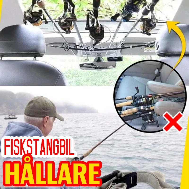 Fordonsfiskespöhållare för säkert och organiserat fiske