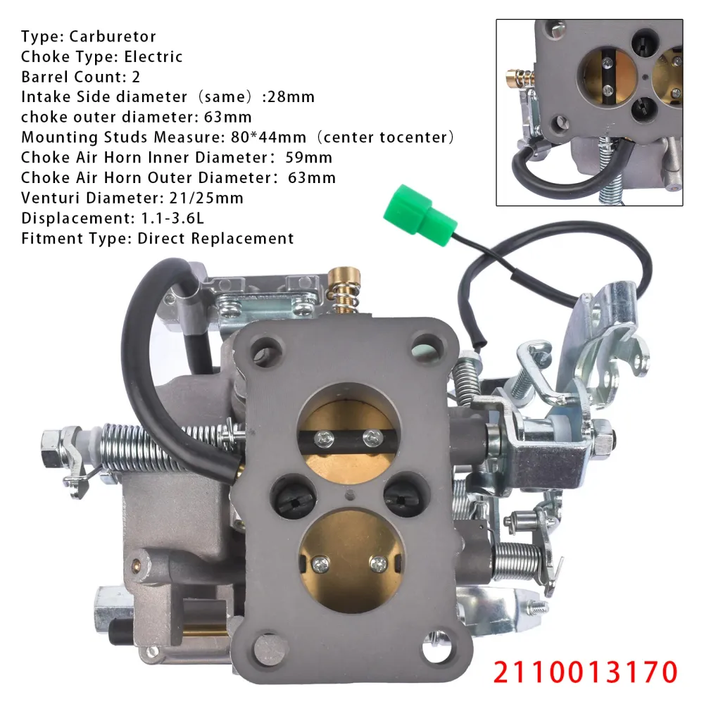 Förgasare Carb Kit 2110013170 För Toyota Corolla DLX Coupe 2-dörrars 1981 1,8L