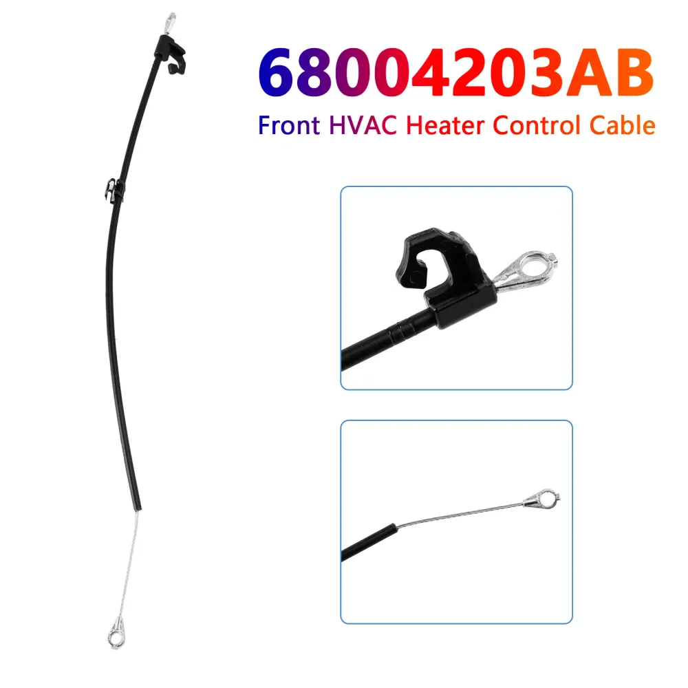 Främre HVAC-värmarekontrollkabel 68004203AB för Jeep Wrangler 2007-2010