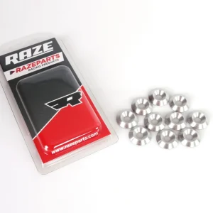Försänkt Aluminiumbricka 6x20mm Silver 10-Pack