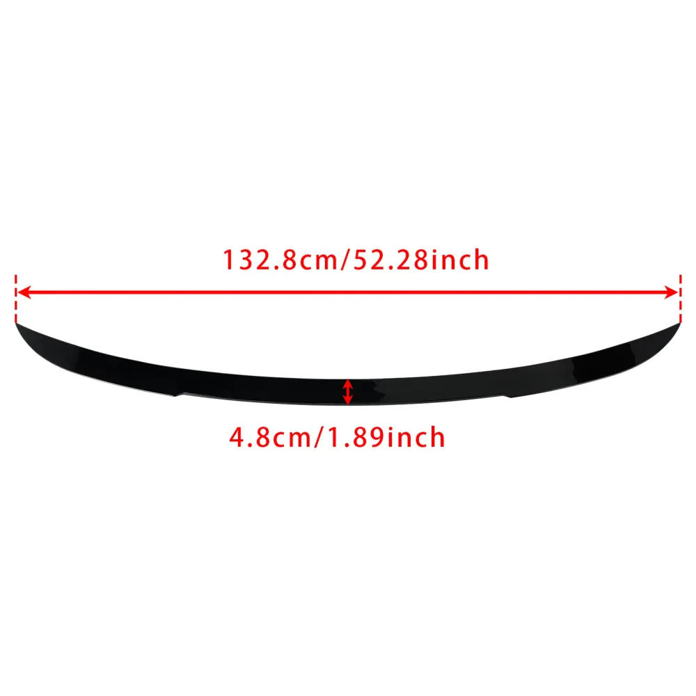 Glanssvart Bak Mid Boot Spoiler Till BMW X3 F25 2010-2018