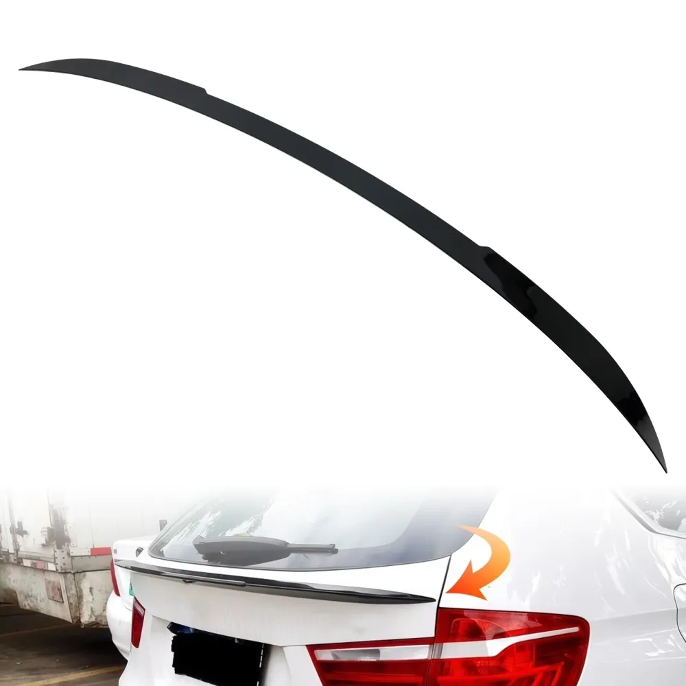 Glanssvart Bak Mid Boot Spoiler Till BMW X3 F25 2010-2018