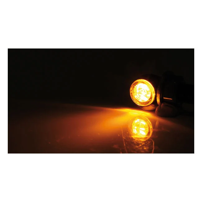 Highsider Proton 2 LED 2 i 1 MC-Blinkers med Positionsljus Svart