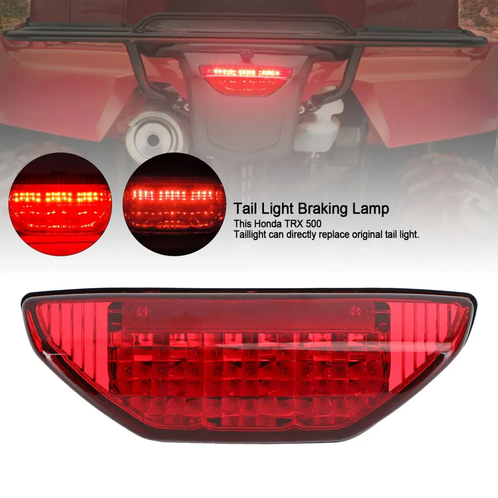 Honda TRX 250 300 400EX TRX400X 500 700 Sakljusbromslampa röd generisk