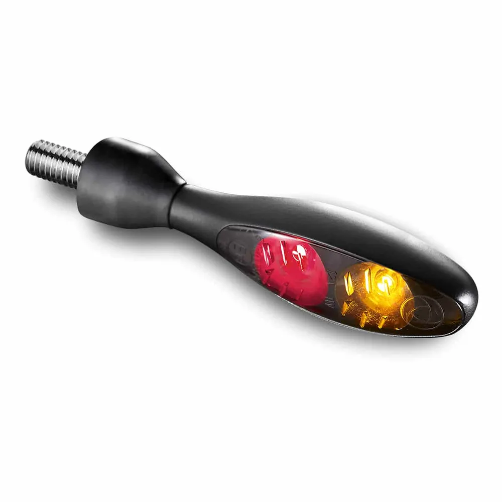 Kellermann Micro 1000 DF 3 i 1 Mini LED Bakljus MC Svart