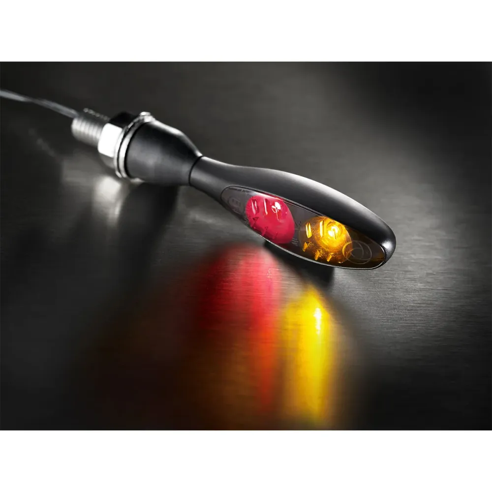 Kellermann Micro 1000 DF 3 i 1 Mini LED Bakljus MC Svart